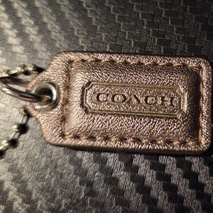 Coach Rose Gold Hang Tag